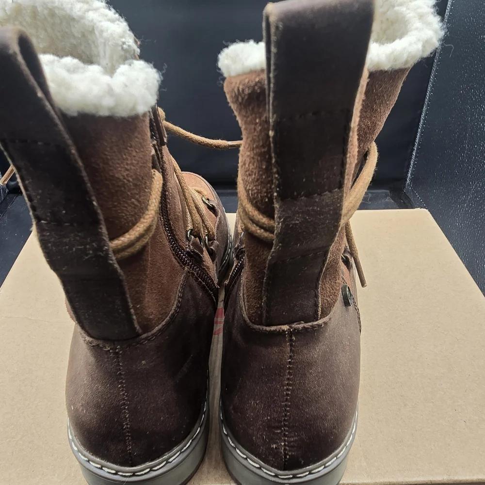 White Mountain Brown‎ Lace-Up Winter Boots